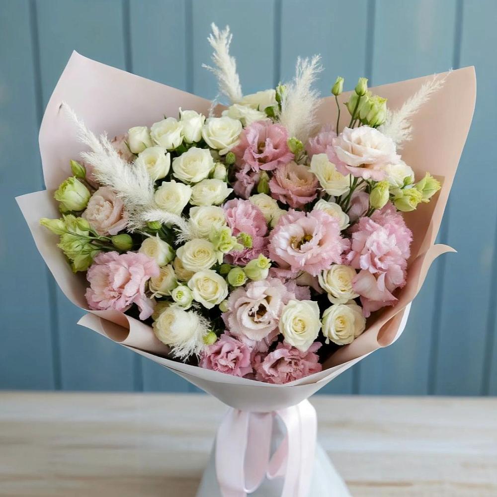 Букет цветов из: Альстромерии и Розы в Новая Мельница