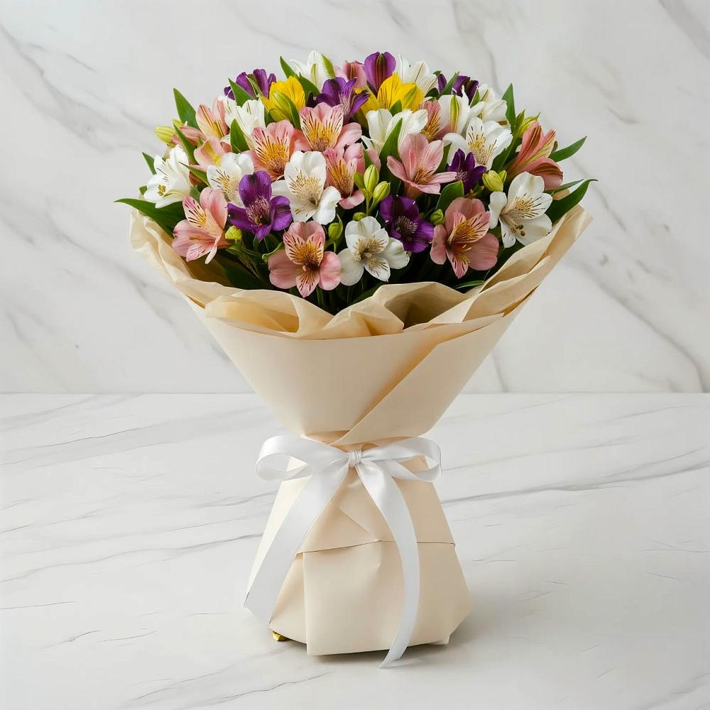 Букет цветов из: Альстромерии в Новая Мельница