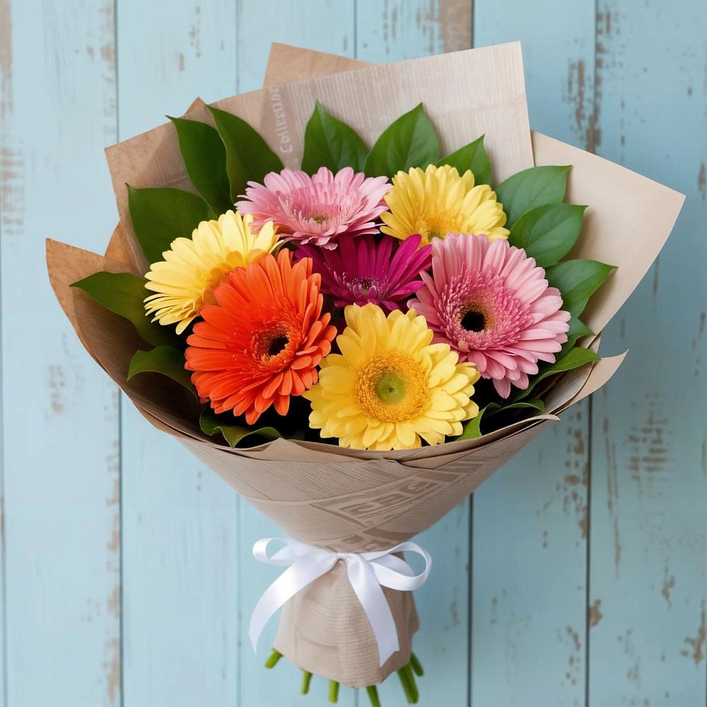 Букет цветов из: Герберы в Новая Мельница