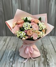 Букет цветов из:  Гвоздики, Розы и Хризантемы в Новая Мельница