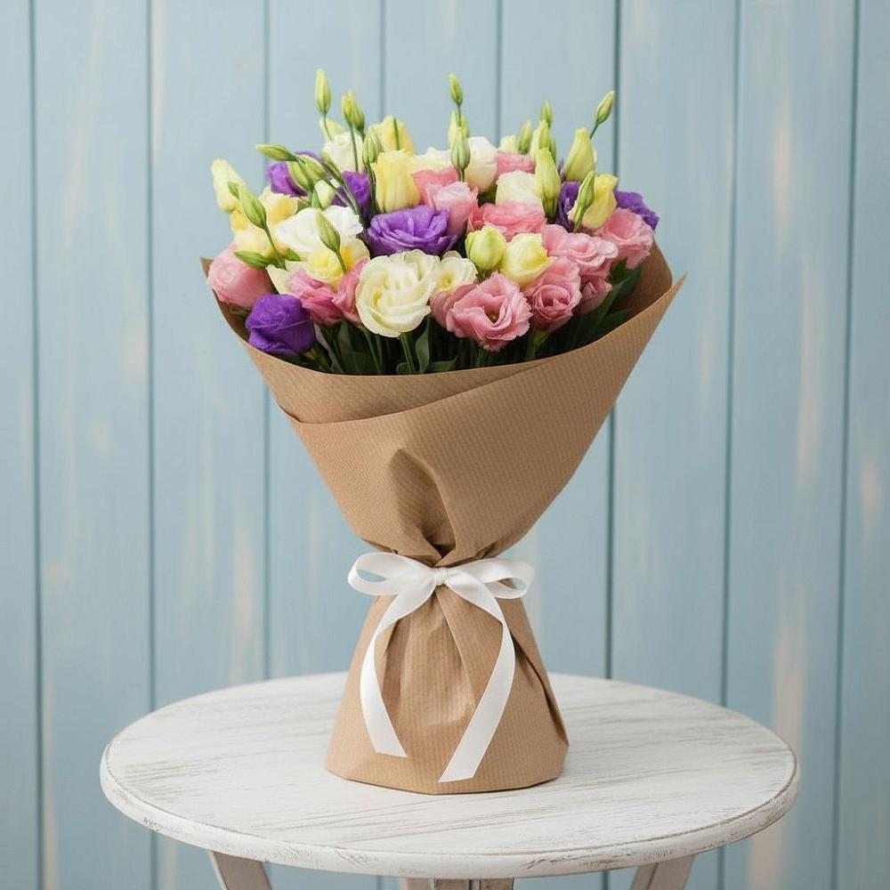 Букет цветов из: Лизиантусы в Новая Мельница