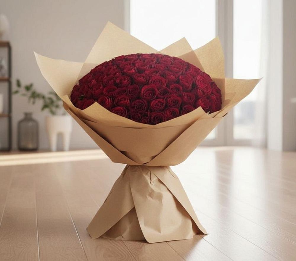 Букет 101 Красная роза в Новая Мельница