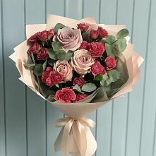 Букет цветов из:  Гвоздики и Розы в Новая Мельница